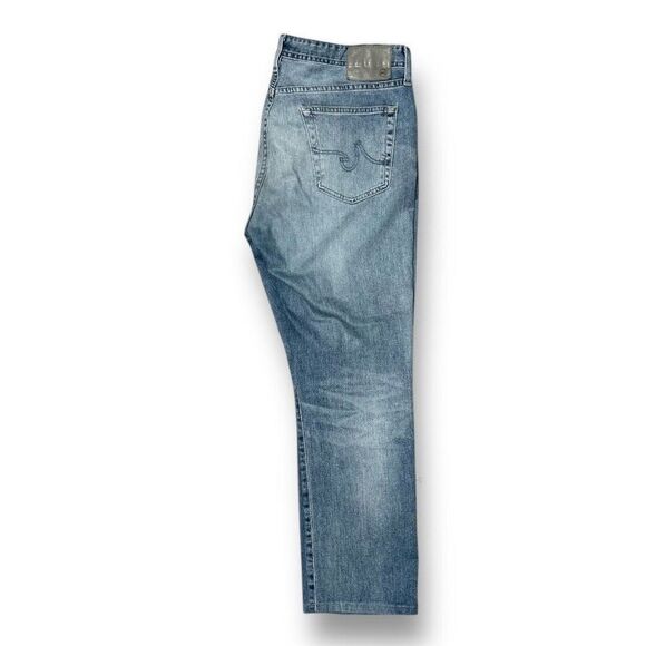 AG Adriano Goldschmied Medium Wash Blue 36R x 28.5 Everett Slim A Straight Jeans - Picture 2 of 12